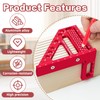 TPTGIAR 3D Mitre Angle Multifunctional, 22.5-90 Angle Aluminium Alloy Protractor,