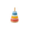 PINOLINO Rainbow Stacking Tower Ruby Wooden Motor Skills Classic Colourful