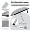 KTMOUW Paraguas Automático Invertido 10 Varillas UPF 50+