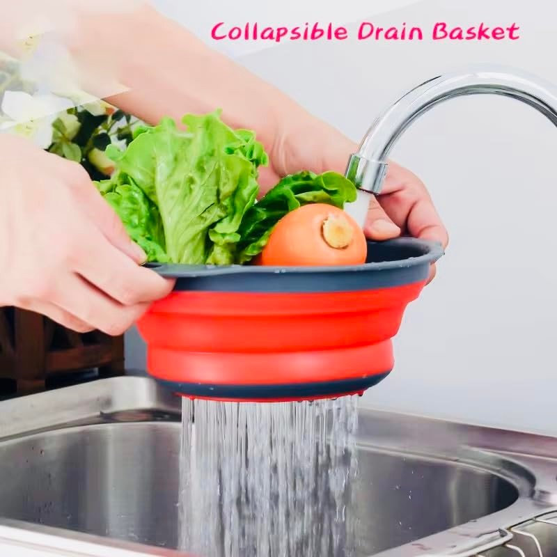 R4Retails Collapsible Kitchen Colander Set, 4 Qt and 2 Qt