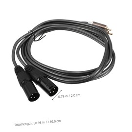 FUNOMOCYA XLR Audio Cable to XLR Male Adapter m for Mixing Consoles Amplifiers and Audio Equipment Sound