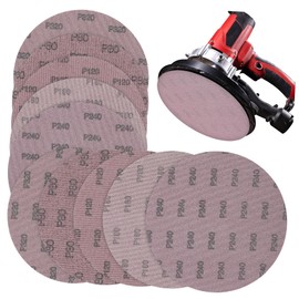 ORFOFE Professional Drywall Sandpaper Set 10pcs Grit 80-320 Discs Round Paper Polishing Pads Wet or Dry Use for
