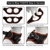 YUDOTE Step-in Reflective Harness Easy-on Easy-off 2-Layer Soft Mesh Vest