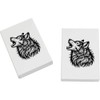 2 x 45mm 'Howling Wolf' Erasers/Rubbers (ER00047819)
