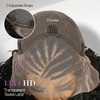 Braided Wigs for Black Women Side Part Braids Cornrows Lace