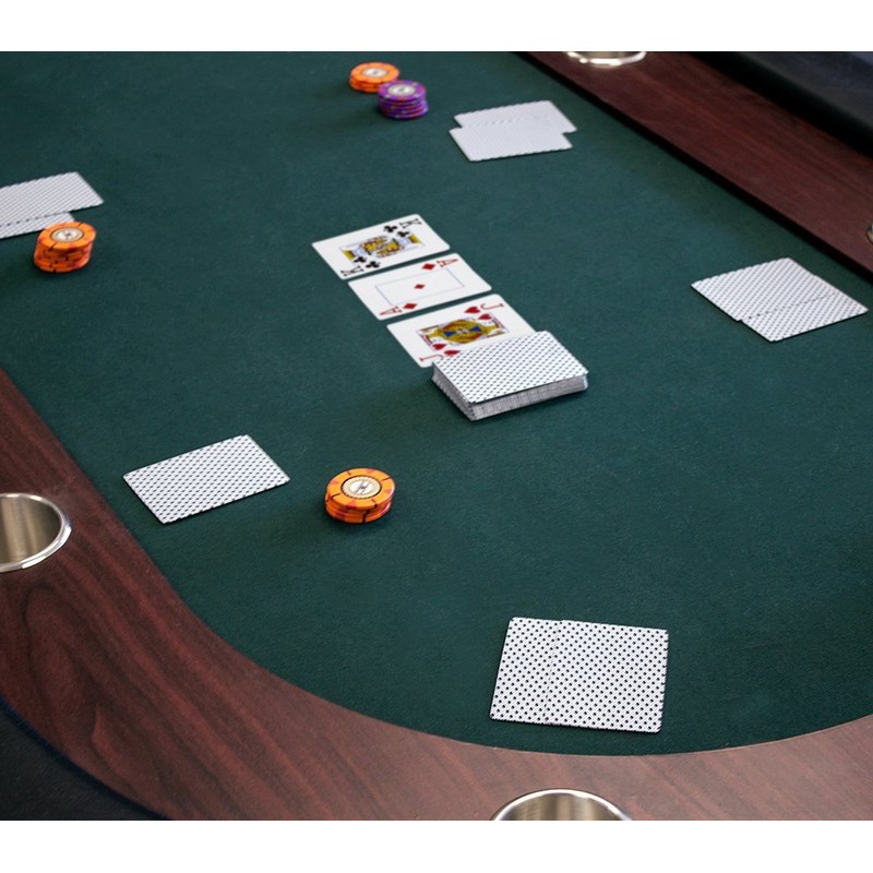 Single Blue Deck, Wide Size, Jumbo-Index, Plastic-Coated Playing Cards by