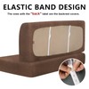 Leather Look RV Dinette Cushion Covers, Stretch Camper Cushion Slipcovers