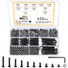 Ewwtrey 520 Pcs M4 Screws Set, Countersunk Head Hex Socket