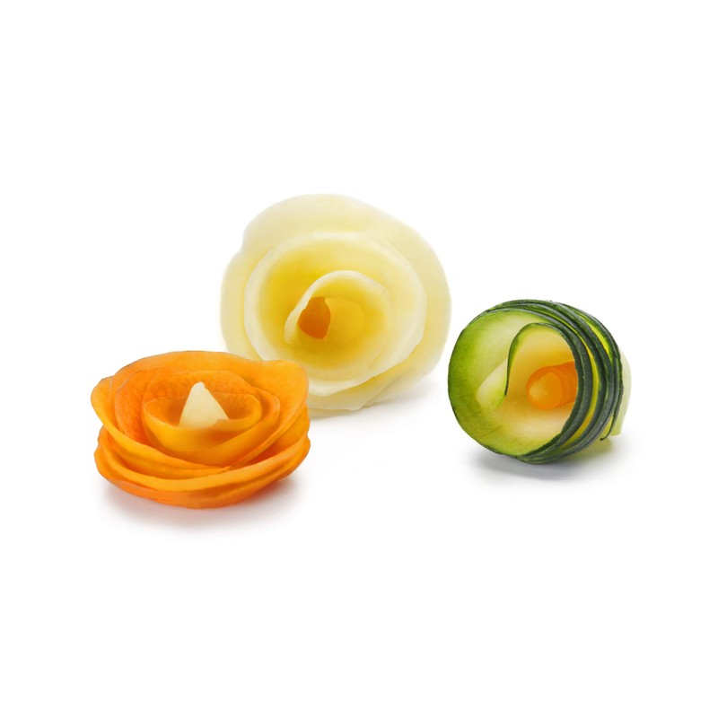 IBILI Triple Vegetable Sharpener, Stainless Steel, Black/Green, 19 x 6.5