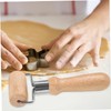 Ipetboom Wooden Rolling Pin Ergonomic Pastry Roller for Baking Smooth