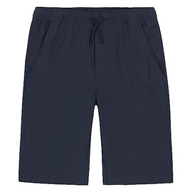 Nautica Boys' School Uniform Pull-On Jogger Short, Lowell Navy, 4