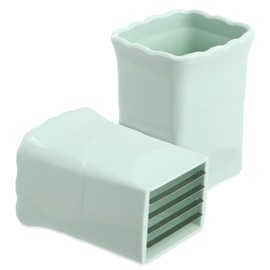 Luxshiny 2Pcs Strawberry Slicer Cup: Fruit Slicer Cup for Strawberry, Egg, Banana, Mushroom, Cucumber, Kiwi and Veggie - Green