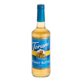FixtureDisplays Torani Sugar-Free Peanut Butter Flavoring Syrup 750 mL Glass Bottle 880372541