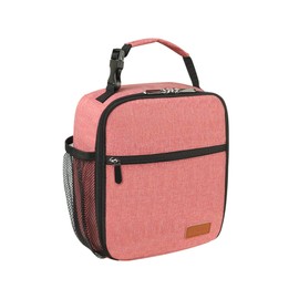 Femuar Lunch Box for Men Women Adults Small Lunch Bag for Office Work Picnic - Reusable Portable Lunchbox, Pink