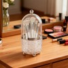 Awexilup Makeup Brush Holder with Lid, Cosmetic Tools Organizer with
