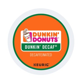 Dunkin' Donuts Decaf Keurig® Single-Serve K-Cup® Pods, Medium Roast, Box of 44 K-Cup® Pods