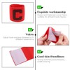 Qimoo 10Pcs Red Soccer Captain Armband, Nylon Elastic Protective Soccer