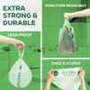 ANECO 100% Compostable Food Waste Bags 1.6 Gallon With Handles