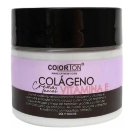 Crema Facial Colágeno Vitamina Colorton 90g Todo Tipo Piel Día Noche