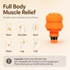 UNSVM Massage Gun Heads,2 PCS 19mm Diameter Silicone Air-Cushion Orange