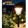 Super Bright Solar Outdoor Lights for Pathway Powered 2 Pack,Adjustable