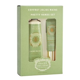 Panierdessens Almond Pretty Hands Set (Hand Cream, Nail & Cuticle Oil 1 Each) for Skin, Moisturizing, Drying