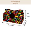 2 Pack Tissue Box Cover Holder, Floral Skull Head Rectangle