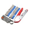 22PCs Cable Crimping Cutter Multifunction Crimper Coaxial F- Head Crimping