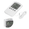 LCD Temperature and Humidity Monitor WallMountable Wired Flower Planting Hygrometer