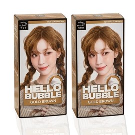 Mise-en-sc?ne New Hello Bubble 10GB Gold Brown x2 Self-Hair Dye / 미쟝센 뉴 헬로버블 10GB 골드브라운 x2개 셀프염색약