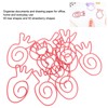 100pcs Paper Clips Portable Mini Electroplating Green Tree Pink Strawberry