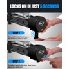 NUOVEPE Heavy Duty Anti Theft Trailer Lock, Universal Fit 1-7/8",