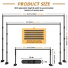Forlogic 10x8ft Banner Backdrop Stand Kit，Heavy Duty Adjustable Photo Background