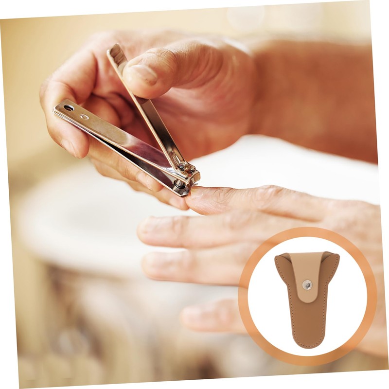 IWOWHERO Professional Nail Clipper Case Cuticle Cover Scissor Pouch for