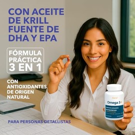 Aleria  Omega-3 Aceite de Krill 800 mg  DHA  EPA  Astaxantina  Vitamina E 100 mg  60 Cpsulas  Suministro 30 Das  Suplemento Antioxidante              