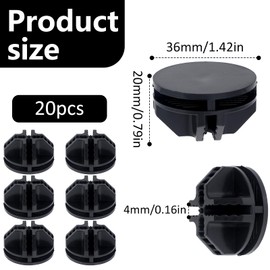 20Pcs Cube Connectors Black Plastic Connector Plastic Grid Cube Organizer Connector for Modular Closet Storage Organizer and DIY Wire Cube Storage Unit