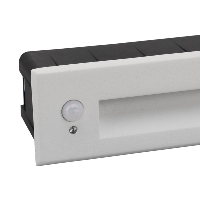 Recessed Sensing Step Light Frosted White LED Stair Light for