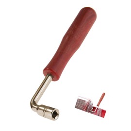 Mirhua Kite Hammer L-Shaped Spanner Small Precision Tuning Wrench Tuner Tuning Hammer (Wood Grain Color/Total Length 6.3 inches (16 cm), Pack of 1)