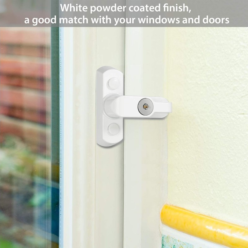 Neoteck 4pcs Sash Blocker Jammer Restrictor Window Lock with Keys