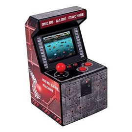 ITAL Mini Arcade-Maschine/Retro Design Tragbare Mini-Konsole mit 250 Spielen / 16 Bit/Maschine Perfekt als Geek-Geschenk für Kinder und Erwachsene (Rot)