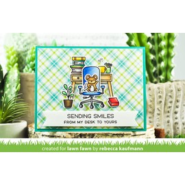 Lawn Fawn Virtual Friends Add-on 3"x4" Clear Stamp Set (LF2558)