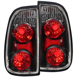 HEADLIGHTSDEPOT Black Housing Tail Light Compatible with Toyota Tundra 2000-2006 Includes Left Driver and Right Passenger Side Tail Lights
