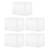 sourcing map 5 Pack White Plastic Table Skirts, 29 in