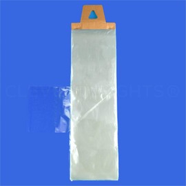 CleverDelights Newspaper Bags - 6" x 19" - 1000 Pack - 0.8 Mil - Clear Flat Plastic Bags