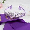 Purple Birthday Queen Sash and Crown Decorations for Women