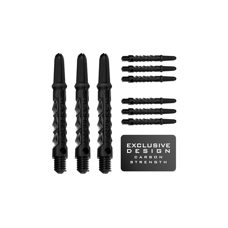 Harrows Darts 3 Sets Carbon ST Dart Shafts - Total