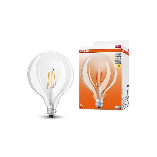 OSRAM LED Star Globe125 LED Bulb for E27 Socket, Globe