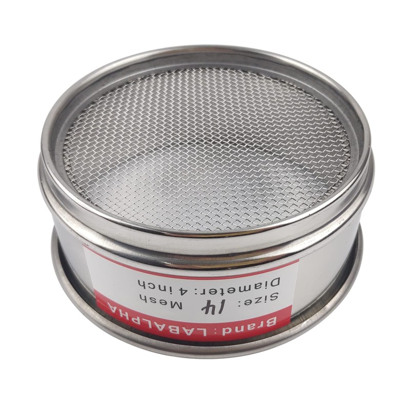LABALPHA 14 Mesh Lab Sieves, Test Sieve #14 Mesh, 4''