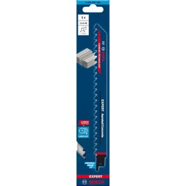 Bosch Professional 1 x Expert 'Aerated Concrete' S 1141 HM Reciprocating Saw Blade (for Aerated Concrete, Length 225 mm, Reciprocating Saw Accessory)