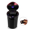 Car Ashtray with Blue LED Light Indicator and Lid for